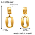 F475 Hollow Rectangle / Gold