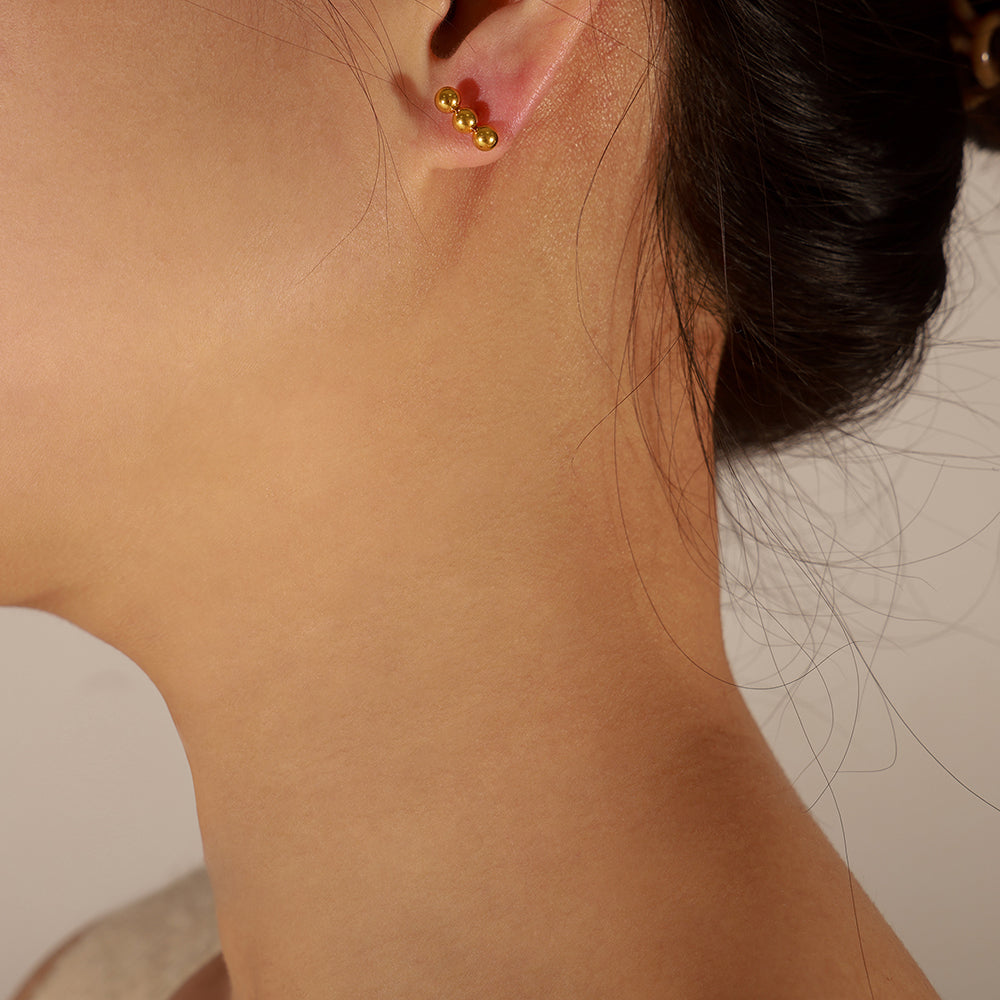 Miduoduo F506 Earrings Gold - Dimension & Weight Specifications