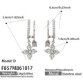Flower CZ / Steel-tone / Earrings