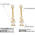 Clear Zircon / Earrings