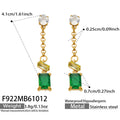 Green Zircon / Earrings