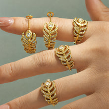 316L Stainless Steel 18K PVD Gold Feather Ring made with 316L stainless steel and 18K PVD gold finish for wholesale jewelry buyers - image 11