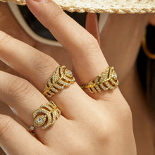 316L Stainless Steel 18K PVD Gold Feather Ring made with 316L stainless steel and 18K PVD gold finish for wholesale jewelry buyers - image 12