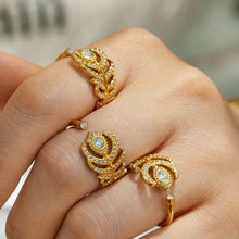 316L Stainless Steel 18K PVD Gold Feather Ring made with 316L stainless steel and 18K PVD gold finish for wholesale jewelry buyers - image 14