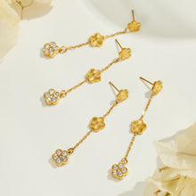 316L Stainless Steel 18K PVD Gold Flower Zircon Earrings made with 316L stainless steel and 18K PVD gold finish for wholesale jewelry buyers - image 10