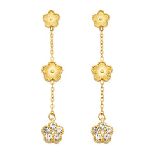 316L Stainless Steel 18K PVD Gold Flower Zircon Earrings made with 316L stainless steel and 18K PVD gold finish for wholesale jewelry buyers - image 8
