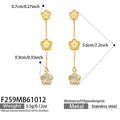 Zircon Flower Gold / Earrings