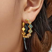 316L Stainless Steel 18K PVD Gold Four-Leaf Clover Earrings made with 316L stainless steel and 18K PVD gold finish for wholesale jewelry buyers - image 11