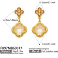 Gold‑Champagne Glass Crystal / Earrings