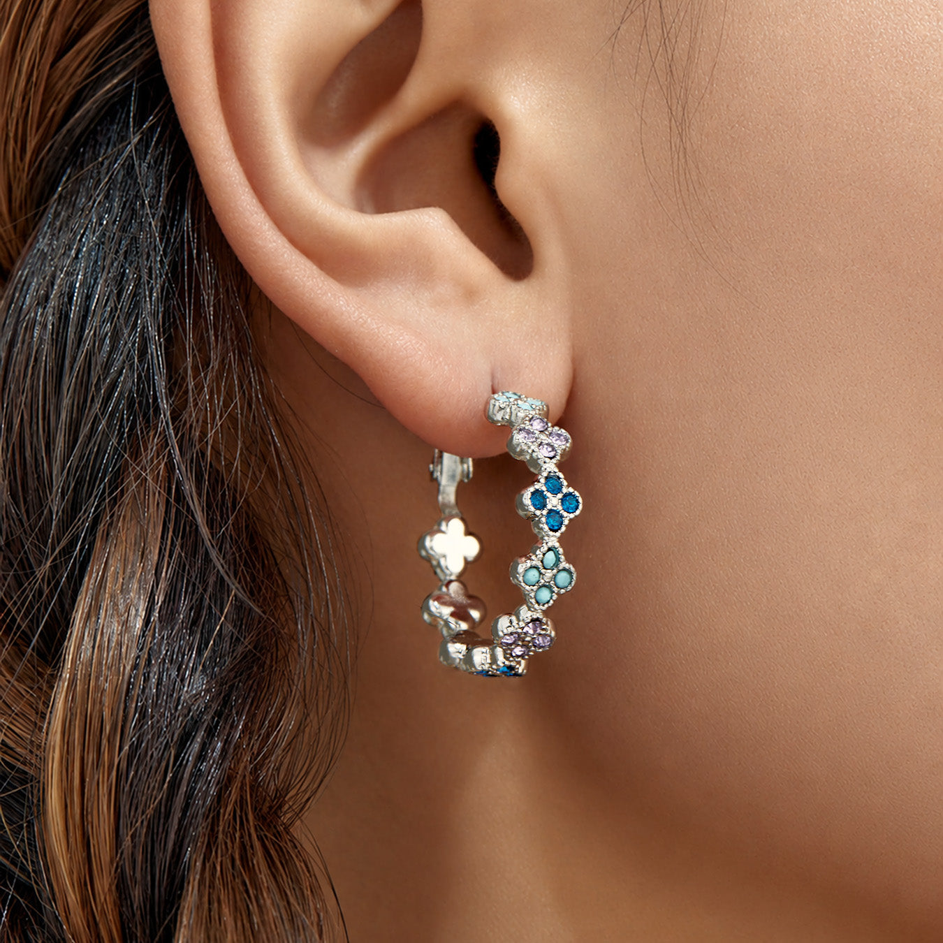 316L Stainless Steel 18K PVD Gold Four-Leaf Clover Earrings made with 316L stainless steel and 18K PVD gold finish for wholesale jewelry buyers - image 13