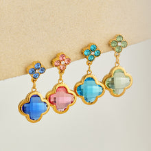 316L Stainless Steel 18K PVD Gold Four Leaf Clover Earrings made with 316L stainless steel and 18K PVD gold finish for wholesale jewelry buyers - image 14