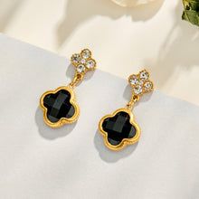 316L Stainless Steel 18K PVD Gold Four Leaf Clover Earrings made with 316L stainless steel and 18K PVD gold finish for wholesale jewelry buyers - image 18