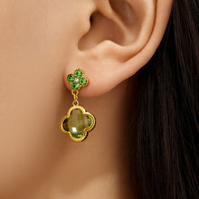 316L Stainless Steel 18K PVD Gold Four Leaf Clover Earrings made with 316L stainless steel and 18K PVD gold finish for wholesale jewelry buyers - image 19