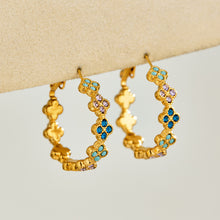 316L Stainless Steel 18K PVD Gold Four-Leaf Clover Earrings made with 316L stainless steel and 18K PVD gold finish for wholesale jewelry buyers - image 6