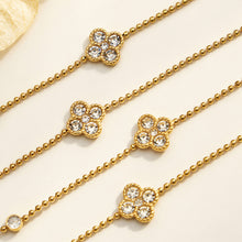 316L Stainless Steel 18K PVD Gold Four Leaf Clover Necklace made with 316L stainless steel and 18K PVD gold finish for wholesale jewelry buyers - image 10