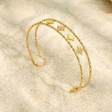 316L Stainless Steel 18K PVD Gold Four-leaf Flower Bracelet made with 316L stainless steel and 18K PVD gold finish for wholesale jewelry buyers - image 10