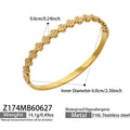 Z174 Inlaid Zircon Gold Bangle / Bangle