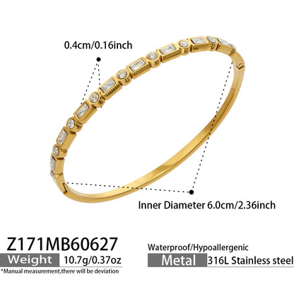316L Stainless Steel 18K PVD Gold Four-leaf Flower Bracelet made with 316L stainless steel and 18K PVD gold finish for wholesale jewelry buyers - image 13