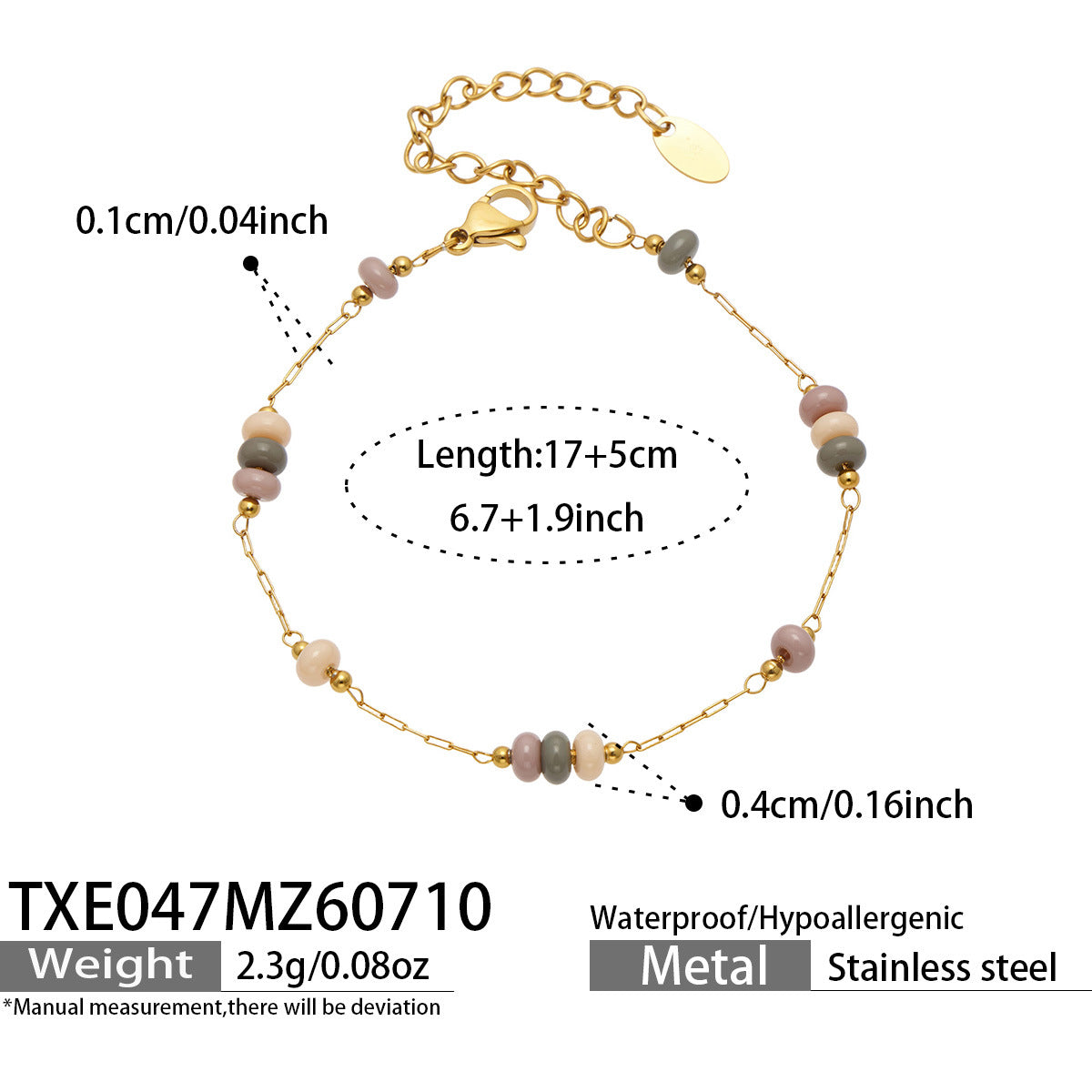 316L Stainless Steel 18K PVD Gold Four-Leaf Flower Y-Necklace made with 316L stainless steel and 18K PVD gold finish for wholesale jewelry buyers - image 9