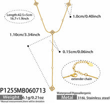 Four-Leaf Pendant Necklace in 316L Stainless Steel