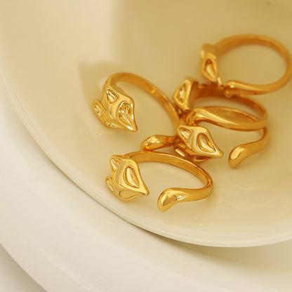 Stylish 18K PVD Gold Ring for Women