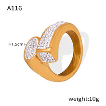 316L Stainless Steel 18K PVD Gold Geometric Adjustable Ring made with 316L stainless steel and 18K PVD gold finish for wholesale jewelry buyers - image 7