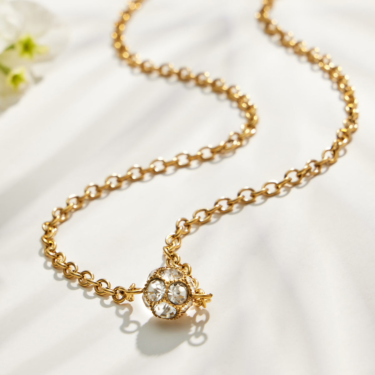 316L Stainless Steel 18K PVD Gold Geometric Ball Bracelet made with 316L stainless steel and 18K PVD gold finish for wholesale jewelry buyers - image 10