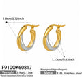 Geometric Two‑Tone / Earrings