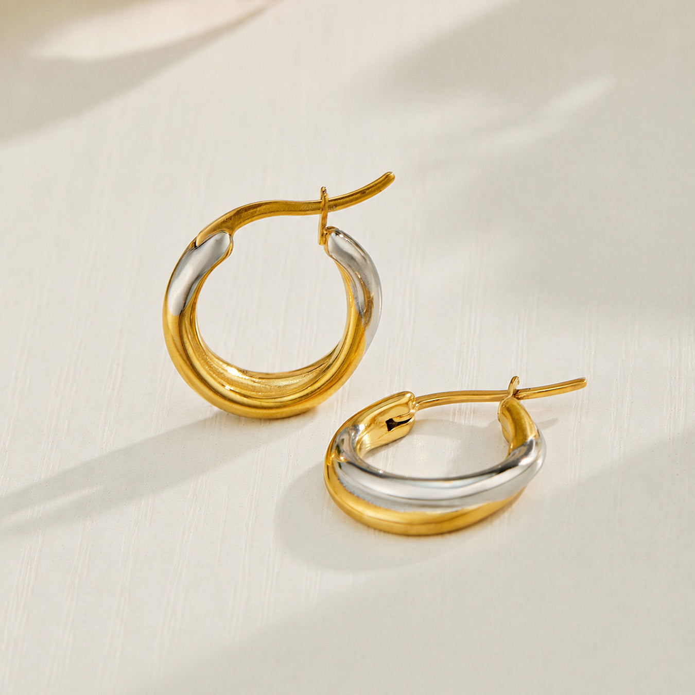 Stylish 18K gold plated earrings for boutique