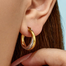 316L Stainless Steel 18K PVD Gold Geometric Design Earrings made with 316L stainless steel and 18K PVD gold finish for wholesale jewelry buyers - image 7
