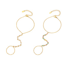 304 Stainless Steel 18K PVD Gold Geometric Drop Ring and Bracelet made with 304 Stainless Steel and 18K PVD gold finish for wholesale jewelry buyers - image 3