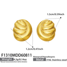 Stylish geometric stainless steel earrings for women