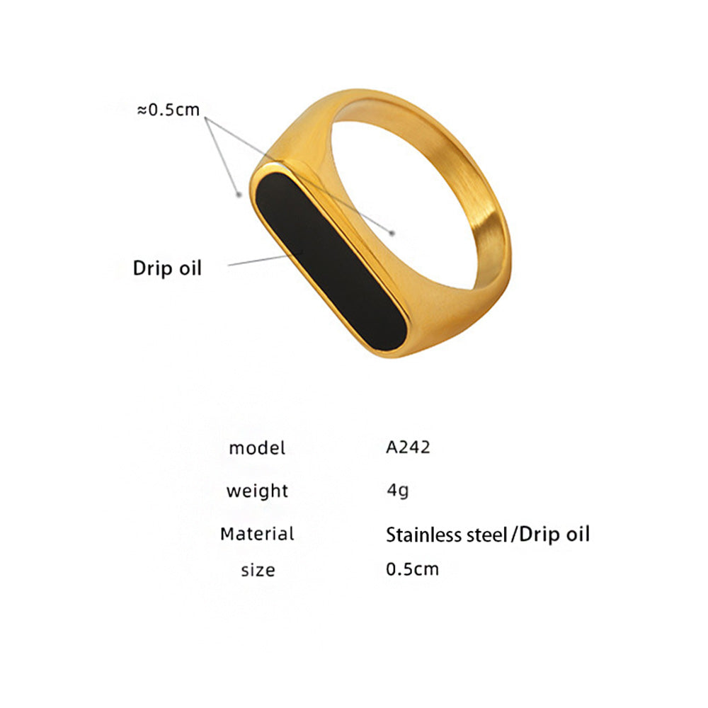 Geometric Element Ring in Steel Color