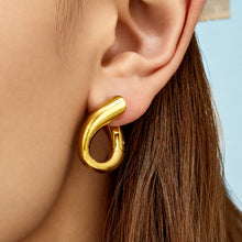 316L Stainless Steel 18K PVD Gold Geometric Hollow Waterdrop Earrings made with 316L stainless steel and 18K PVD gold finish for wholesale jewelry buyers - image 13