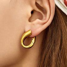316L Stainless Steel 18K PVD Gold Geometric Hollow Waterdrop Earrings made with 316L stainless steel and 18K PVD gold finish for wholesale jewelry buyers - image 14