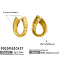 Gold‑Openwork Teardrop / Earrings