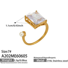 Geometric open ring in 18K gold plating