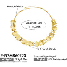 316L Stainless Steel 18K PVD Gold Geometric Pendant Necklace made with 316L stainless steel and 18K PVD gold finish for wholesale jewelry buyers - image 3