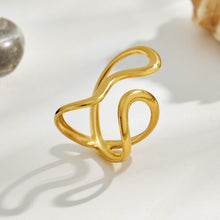 316L Stainless Steel 18K PVD Gold Geometric Ring Set made with 316L stainless steel and 18K PVD gold finish for wholesale jewelry buyers - image 16