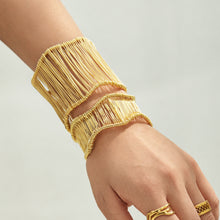 304 Stainless Steel 18K PVD Gold Geometric Wire Open Bangle made with 304 Stainless Steel and 18K PVD gold finish for wholesale jewelry buyers - image 11