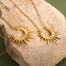 316L Stainless Steel 18K PVD Gold Geometric Pendant Necklace made with 316L stainless steel and 18K PVD gold finish for wholesale jewelry buyers - image 5