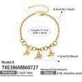Butterfly Zircon / Charm Bracelet / 18K Gold Plated