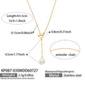 Faux Pearl Toggle Y Necklace – 43 cm + 5 cm Extender