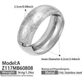 Steel / Floral A / Bangle