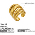 A720-C – Gold Hollow Open Ring / Size 6