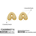 Letter A Gold / Earrings