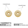 Letter O Gold / Earrings