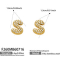 Letter S Gold / Earrings