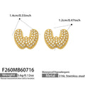 Letter W Gold / Earrings