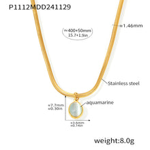 MiduoduoJewelry gold oval pendant necklace length and product specification guide
